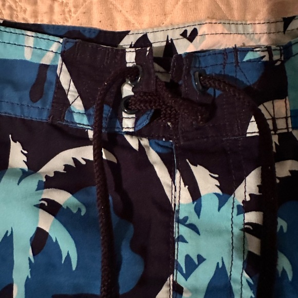 Men’s Blue Palm tree Hawaiian swim shorts! Velcro closure. Size- 32.Phys.Sci. - Picture 2 of 9